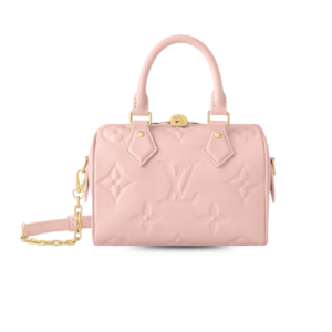 Louis Vuitton Speedy Bandouliere 20 Top Handle Bag 8.1in/ 20.5cm Opal Pink Gold Hardware For Women M47136