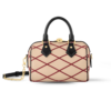 Louis Vuitton Speedy Bandouliere 20 Top Handle Bag 8in/ 20.5cm Beige/ Red Gold Hardware For Women M24261
