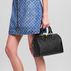 Alternative view of Louis Vuitton Speedy Bandouliere 25 Top Handle Bag 9.8in/ 25cm Black Gold Hardware For Women‎ M58951