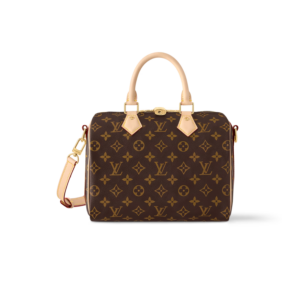 Louis Vuitton Speedy Bandouliere 25 Top Handle Bag 9.8in/ 25cm Brown Gold Hardware For Women M41113