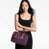 Louis Vuitton Speedy Bandouliere 25 Top Handle Bag 9.8in/ 25cm Purple Gold Hardware For Women - Image 2