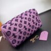 Louis Vuitton Speedy Bandouliere 25 Top Handle Bag 9.8in/ 25cm Purple Gold Hardware For Women - Image 5