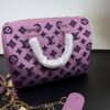 Louis Vuitton Speedy Bandouliere 25 Top Handle Bag 9.8in/ 25cm Purple Gold Hardware For Women - Image 4