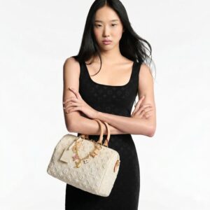 Alternative view of Louis Vuitton Speedy Bandouliere 25 Top Handle Bag 9.8in/ 25cm Cream Gold Hardware For Women