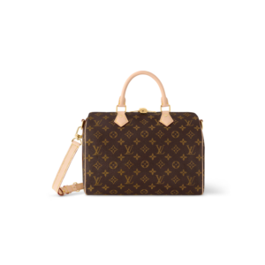 Louis Vuitton Speedy Bandouliere 30 Top Handle Bag 11.8in/ 30cm Monogram Canvas Brown Gold Hardware For Women M46980