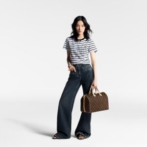 Alternative view of Louis Vuitton Speedy Bandouliere 35 Top Handle Bag 13.8in/ 35cm Brown Gold Hardware For Women M46981