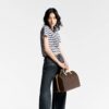 Louis Vuitton Speedy Bandouliere 35 Top Handle Bag 13.8in/ 35cm Brown Gold Hardware For Women M46981 - Image 3