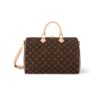 Louis Vuitton Speedy Bandouliere 35 Top Handle Bag 13.8in/ 35cm Brown Gold Hardware For Women M41111