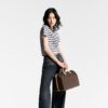 Louis Vuitton Speedy Bandouliere 35 Top Handle Bag 13.8in/ 35cm Brown Gold Hardware For Women M41111 - Image 4