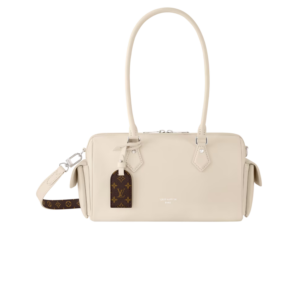 Louis Vuitton Speedy Cargo Vibe Top Handle Bag 11in/ 28cm Vanille Silver Hardware For Women M12965