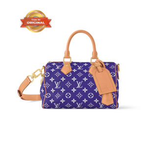 Louis Vuitton Speedy P9 Bandouliere 25 Top Handle Bag 9.8in/ 25cm Amethyst Purple Gold Hardware For Men M11562