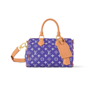 Louis Vuitton Speedy P9 Bandouliere 25 Top Handle Bag 9.8in/ 25cm Amethyst Purple Gold Hardware For Men M11562