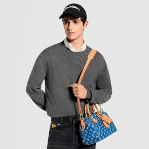 Alternative view of Louis Vuitton Speedy P9 Bandouliere 25 Top Handle Bag 9.8in/ 25cm Blue Gold Hardware For Men M24424