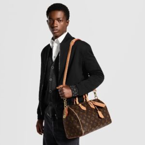 Alternative view of Louis Vuitton Speedy P9 Bandouliere 25 Top Handle Bag 9.8in/ 25cm Brown Monogram Gold Hardware For Men M24443