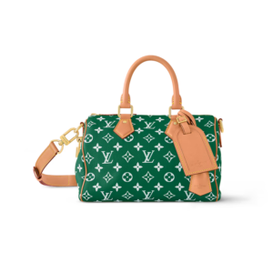 Louis Vuitton Speedy P9 Bandouliere 25 Top Handle Bag 9.8in/ 25cm Green Gold Hardware For Men M24423
