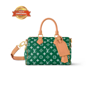 Louis Vuitton Speedy P9 Bandouliere 25 Top Handle Bag 9.8in/ 25cm Green Gold Hardware For Men M24423