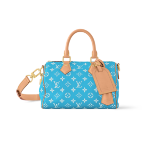 Louis Vuitton Speedy P9 Bandouliere 25 Top Handle Bag 9.8in/ 25cm Turquoise Gold Hardware For Men M11561