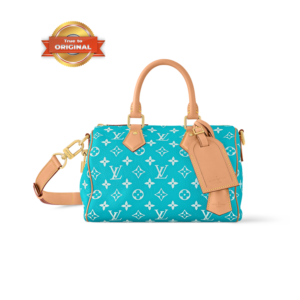 Louis Vuitton Speedy P9 Bandouliere 25 Top Handle Bag 9.8in/ 25cm Turquoise Gold Hardware For Men M11561