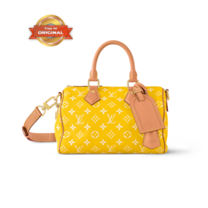 Louis Vuitton Speedy P9 Bandouliere 25 Top Handle Bag 9.8in/ 25cm Yellow Gold Hardware For Men M24426
