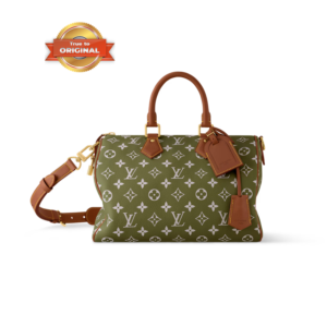 Louis Vuitton Speedy P9 Bandouliere 30 Top Handle Bag 11.8in/ 30cm Green Sancha Gold Hardware For Men M15241