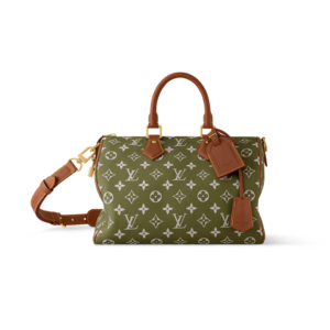 Louis Vuitton Speedy P9 Bandouliere 30 Top Handle Bag 11.8in/ 30cm Green Sancha Gold Hardware For Men M15241