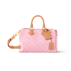 Louis Vuitton Speedy P9 Bandouliere 30 Top Handle Bag 12.6in/ 32cm Candy Pink Gold Hardware For Men M13914