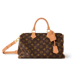 Louis Vuitton Speedy P9 Bandouliere 40 Top Handle Bag 15.7in/ 40cm Brown Monogram Gold Hardware For Men M24422