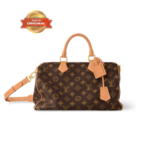 Louis Vuitton Speedy P9 Bandouliere 40 Top Handle Bag 15.7in/ 40cm Brown Monogram Gold Hardware For Men M24422