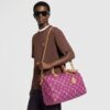 Louis Vuitton Speedy P9 Bandouliere 40 Top Handle Bag 15.7in/ 40cm Pink/ Purple Gold Hardware For Men M11563 - Image 2
