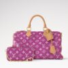 Louis Vuitton Speedy P9 Bandouliere 40 Top Handle Bag 15.7in/ 40cm Pink/ Purple Gold Hardware For Men M11563 - Image 3
