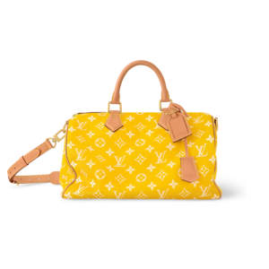 Louis Vuitton Speedy P9 Bandouliere 40 Top Handle Bag 15.7in/ 40cm Yellow Gold Hardware For Men M24419