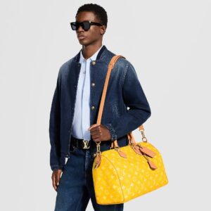 Alternative view of Louis Vuitton Speedy P9 Bandouliere 40 Top Handle Bag 15.7in/ 40cm Yellow Gold Hardware For Men M24419
