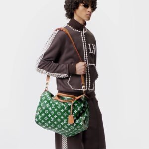 Alternative view of Louis Vuitton Speedy P9 Bandouliere 50 Top Handle Bag 19.7in/ 50cm Green Gold Hardware For Men M46991
