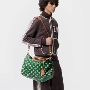 Alternative view of Louis Vuitton Speedy P9 Bandouliere 50 Top Handle Bag 19.7in/ 50cm Green Gold Hardware For Men M46991