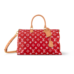 Louis Vuitton Speedy P9 Bandouliere 50 Top Handle Bag 19.7in/ 50cm Red Gold Hardware For Men M11597