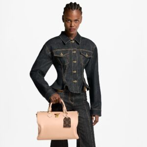 Alternative view of Louis Vuitton Speedy Soft 30 Top Handle Bag 11.8in/ 30cm Beige Gold Hardware For Women M27387