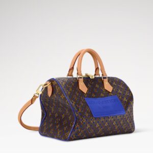 Alternative view of Louis Vuitton Speedy Soft 30 Top Handle Bag 11.8in/ 30cm Neon Wave Gold Hardware For Women M29143