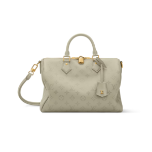 Louis Vuitton Speedy Soft 30 Top Handle Bag 11.8in/ 30cm Private Sage Monogram Ink Gold Hardware For Women M3A165
