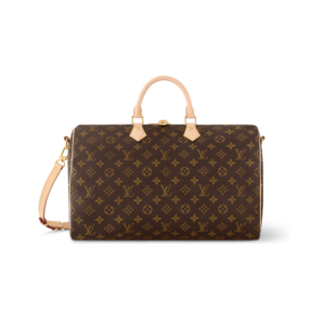 Louis Vuitton Speedy Bandouliere 40 Top Handle Bag 15.7in/ 40cm Brown Monogram Gold Hardware For Women M46982