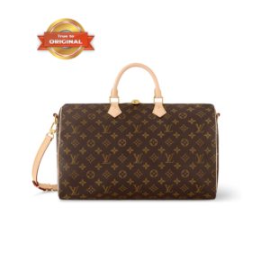Louis Vuitton Speedy Bandouliere 40 Top Handle Bag 15.7in/ 40cm Brown Monogram Gold Hardware For Women M46982