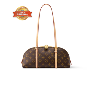 Louis Vuitton Squire East West Shoulder Bag 11.4in/ 29cm Monogram Gold Hardware For Women M28953