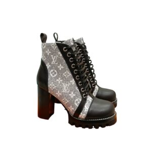 Louis Vuitton Star Trail Ankle Boots Grey For Women 1AB2XH