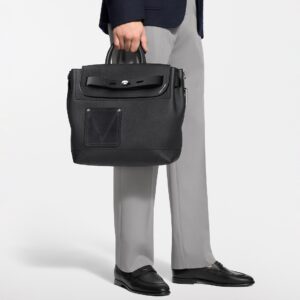 Alternative view of Louis Vuitton Steamer 30 Top Handle Bag 12.6in/ 32cm Black Silver Hardware For Men M27061