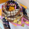 Louis Vuitton Strap And Trunk Square 90 Scarf Black For Women M97865 - Image 5