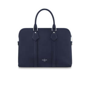 Louis Vuitton Takeoff Briefcase 15.4in 39cm Navy Blue Palladium Hardware For Men M21440