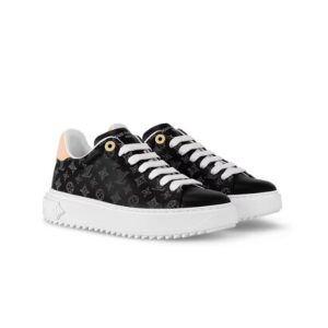 Louis Vuitton Time Out Sneakers Black For Women 1ACHOK