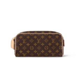 Louis Vuitton Toilet Dopp Kit Pouch Bag Brown 11in/28cm M44494