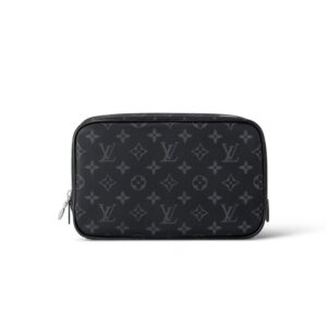 Louis Vuitton Toilet Pouch GM Bag Black For Men 10.2in/26cm M46578