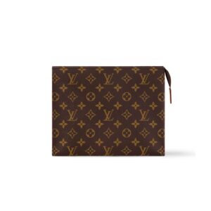 Louis Vuitton Toiletry Pouch Bag Brown 7,9in/20cm M83547