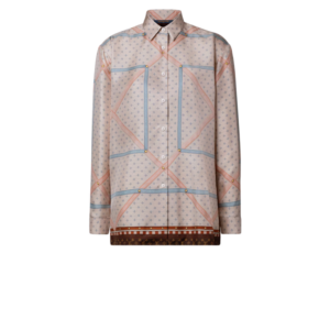 Louis Vuitton Trunk Print Shirt Pink For Women